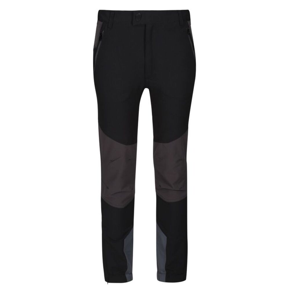 Regatta Childrens/Kids Tech Mountain Hiking Pants / Black/Ash